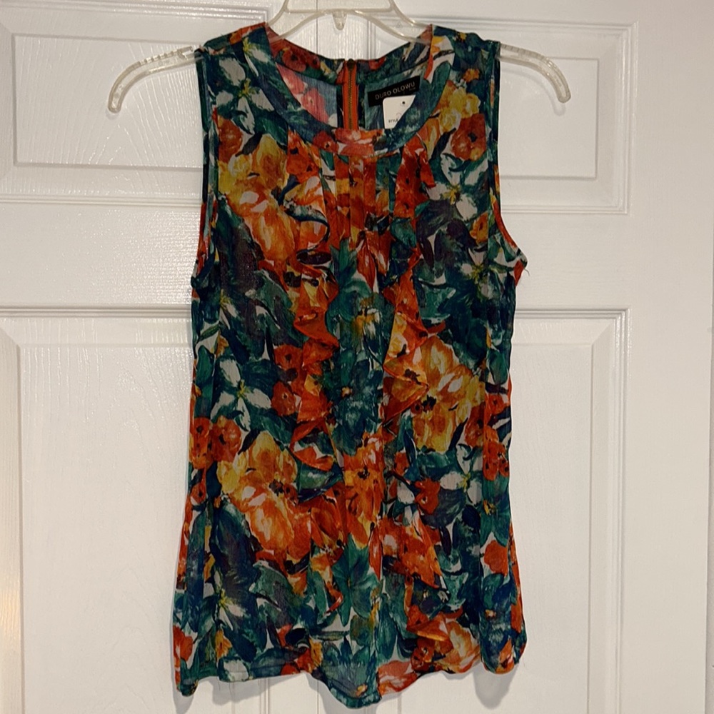 Duro Olowu Sheer Ruffle Top